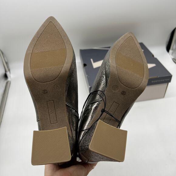 Worthington Womens Bannow Flared Heel Booties Pewter Color Size 8 - Picture 9 of 12